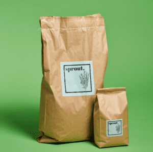 Bagged soil from Tilth Soil