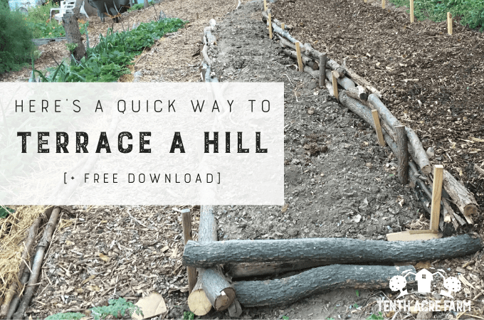 Here's a Quick Way to Terrace a Hill: Are you challenged with sloping land? Here's a solution to stop erosion on a hillside and create an easily-navigable terrace garden.